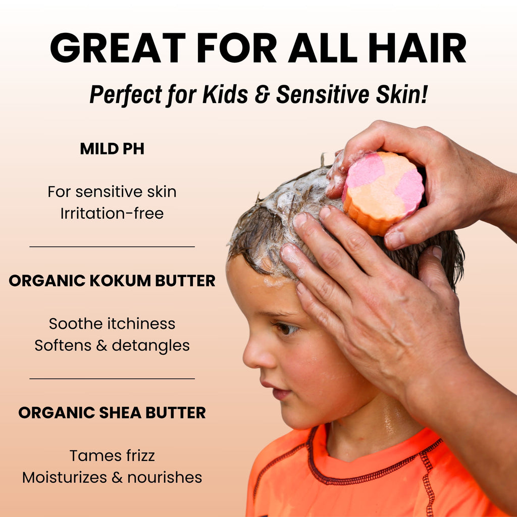 Kids Gentle Peach Shampoo Bar