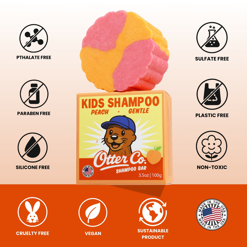 Kids Gentle Peach Shampoo Bar