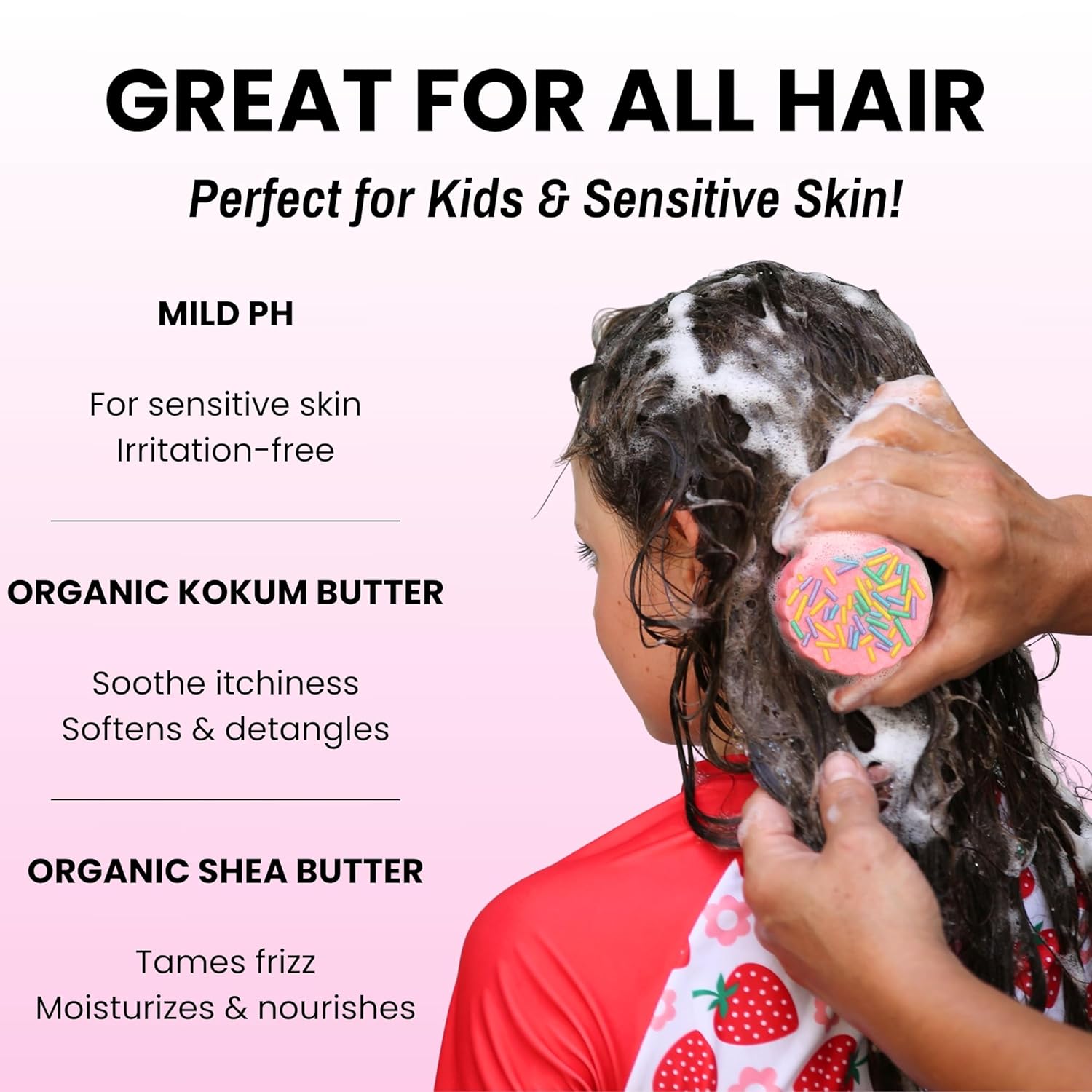 Kids Gentle Birthday Cake Shampoo Bar