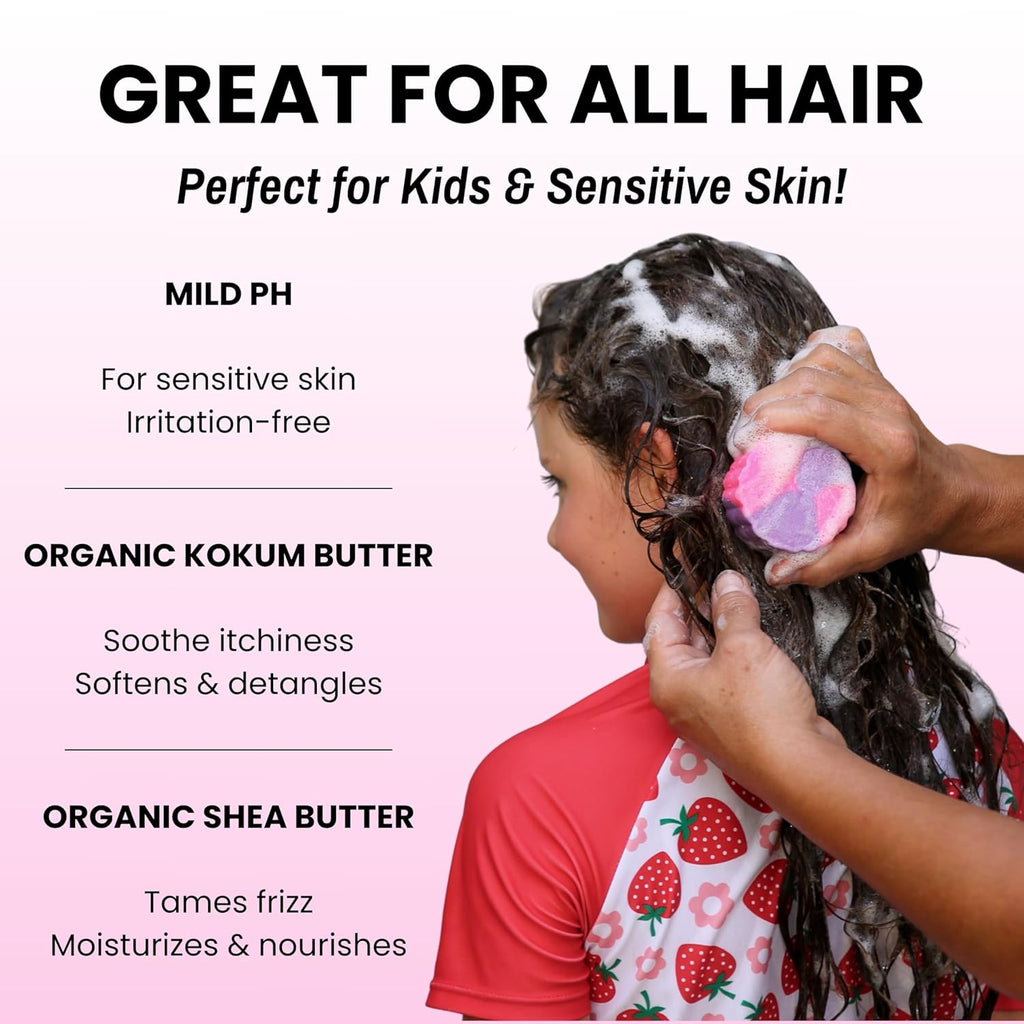 Kids Gentle Strawberry Shampoo Bar