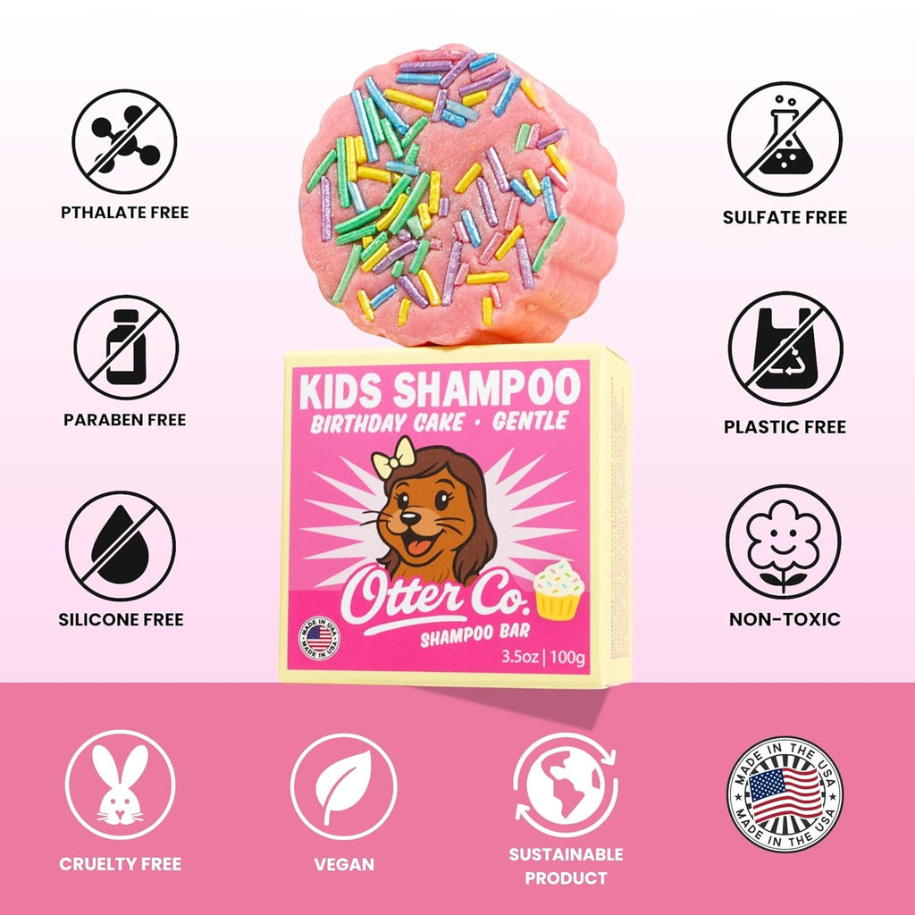 Kids Gentle Birthday Cake Shampoo Bar