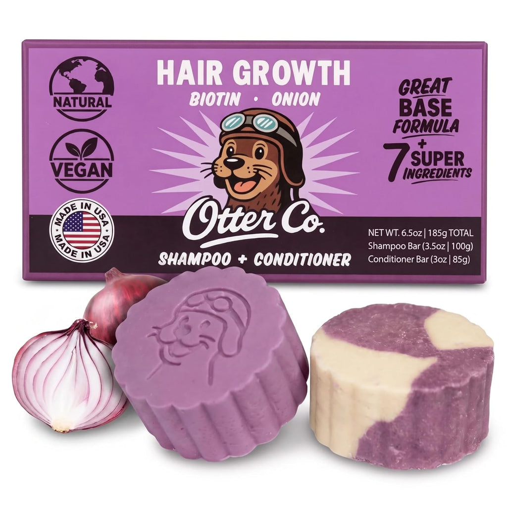 Biotin & Onion Hair Growth Shampoo and Conditioner Bar Set