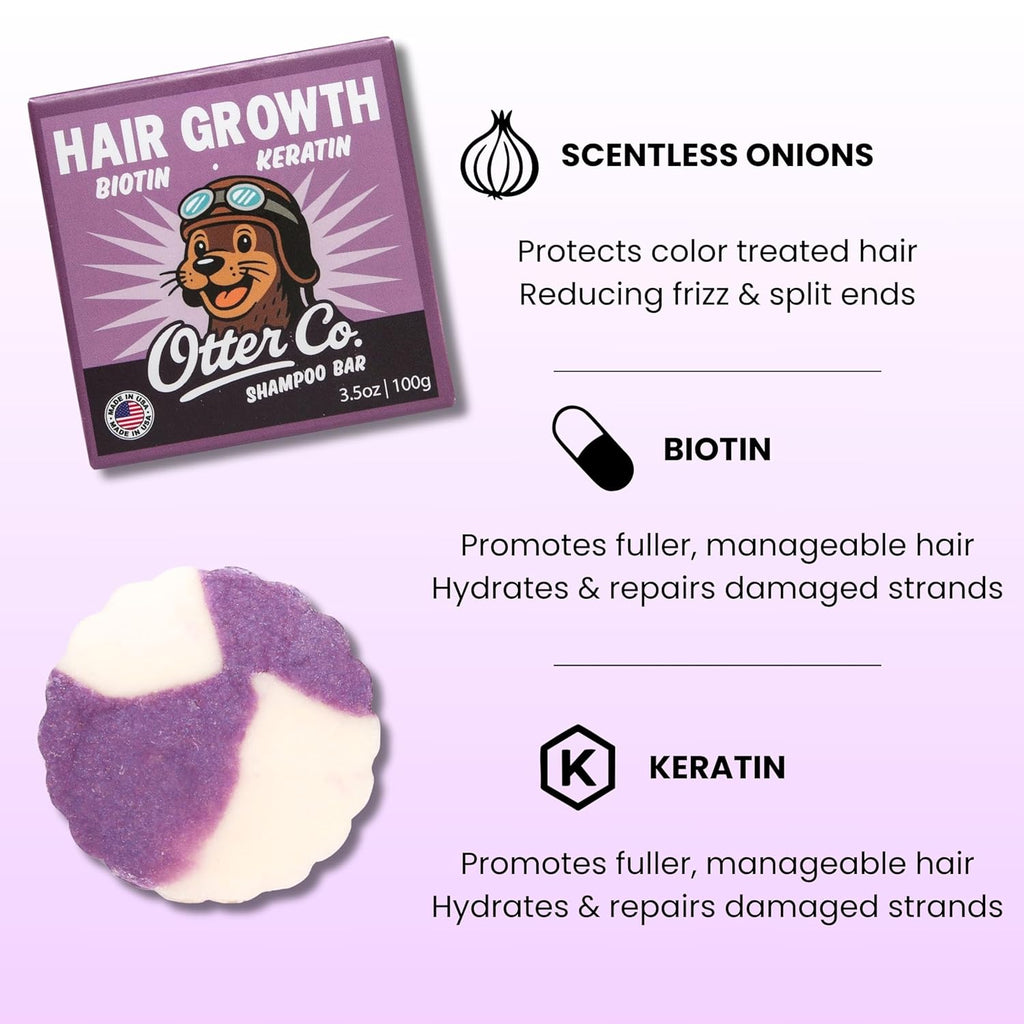 Biotin & Onion Hair Growth Shampoo Bar