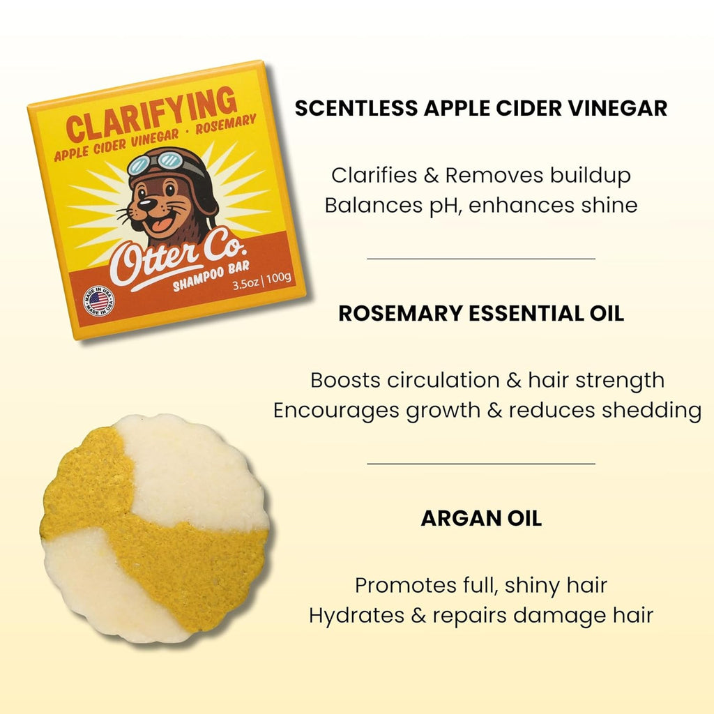 Clarifying Apple Cider Vinegar Shampoo Bar