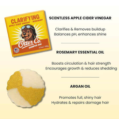 Clarifying Apple Cider Vinegar Shampoo Bar