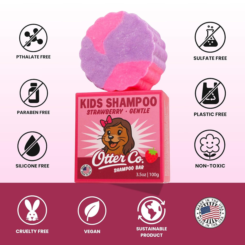 Kids Gentle Strawberry Shampoo Bar