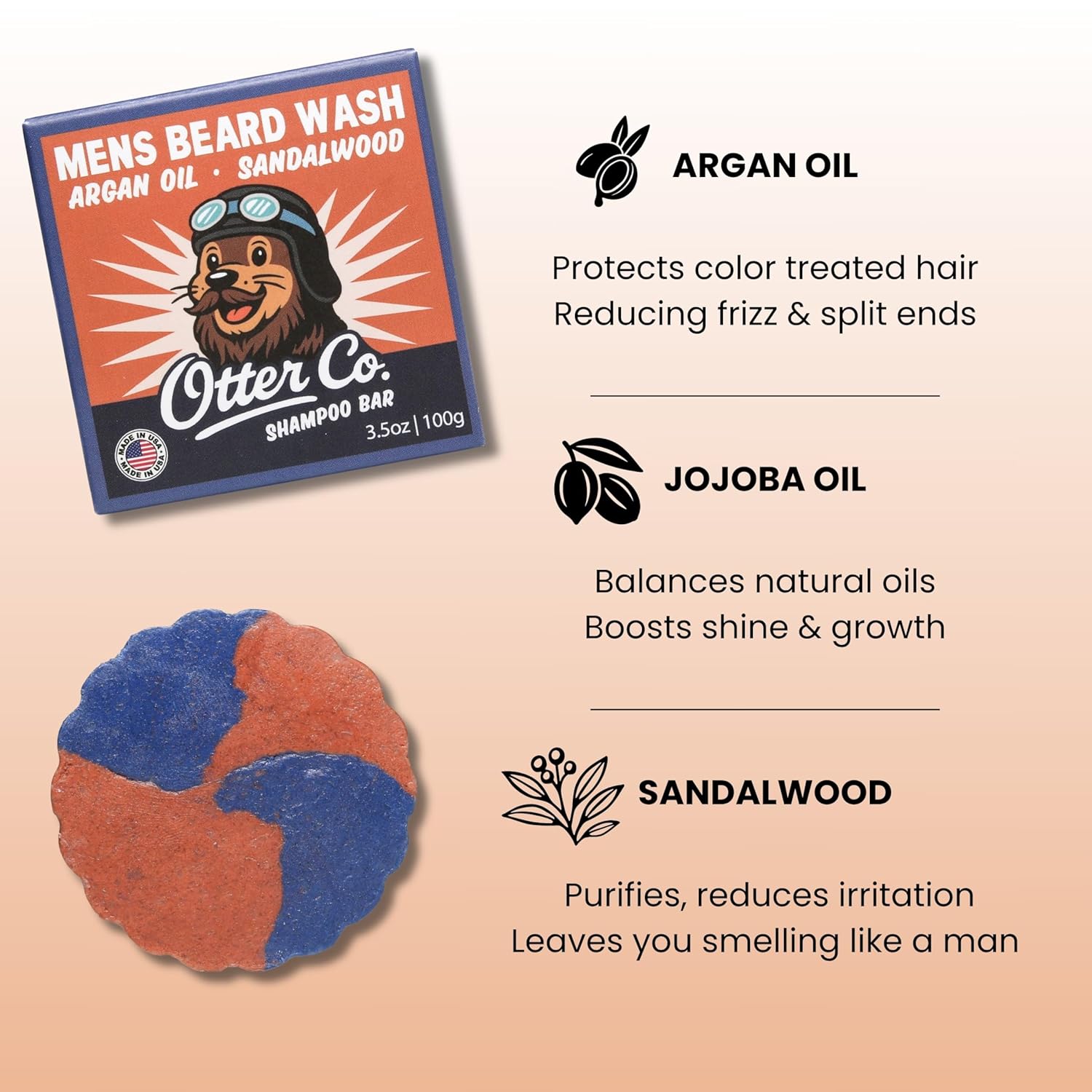 Mens Shampoo Bar and Beard Wash