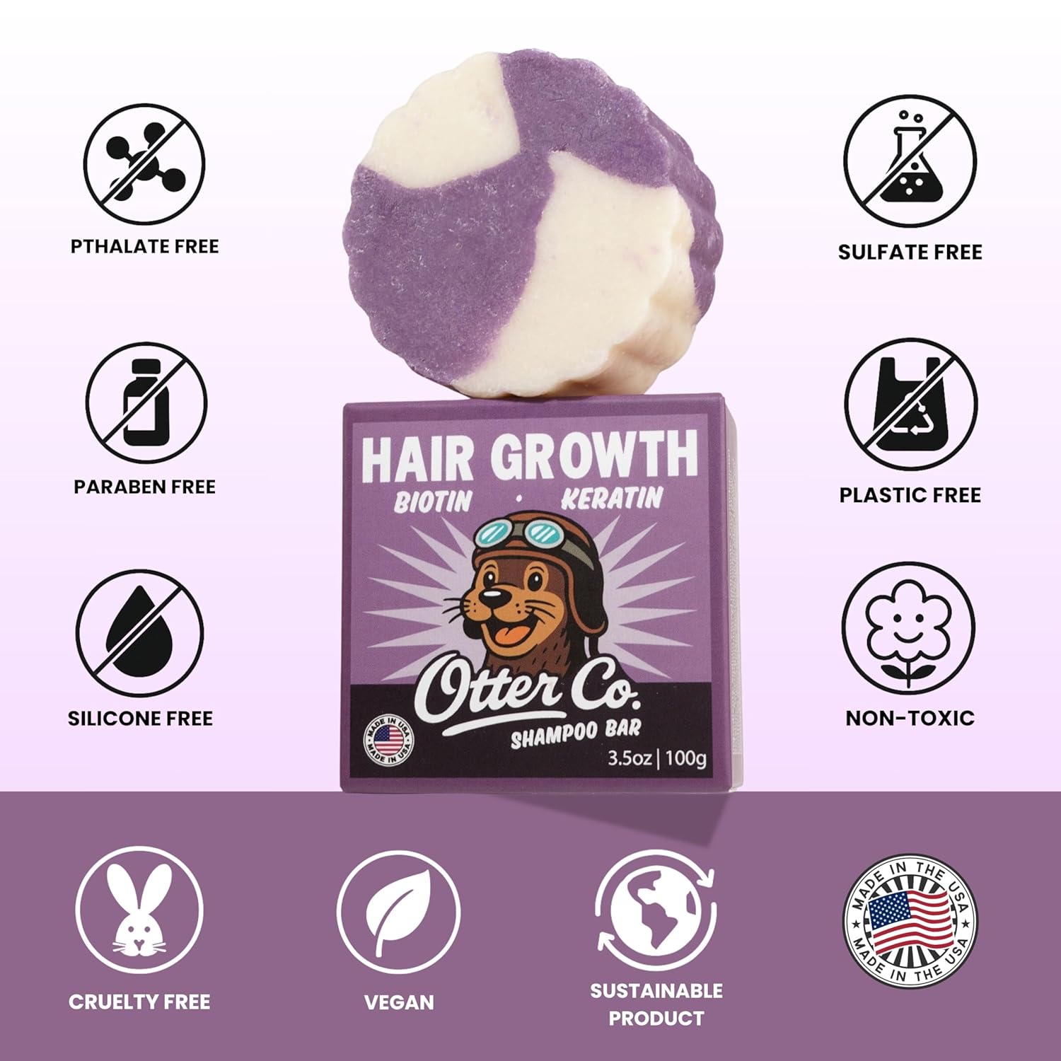 Biotin & Onion Hair Growth Shampoo Bar