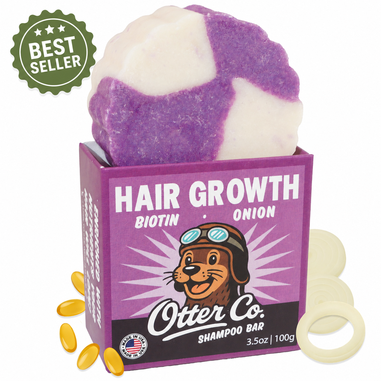 Biotin & Onion Hair Growth Shampoo Bar